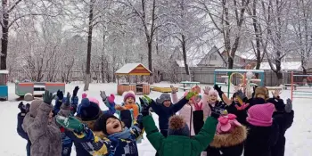 Выпал беленький снежок